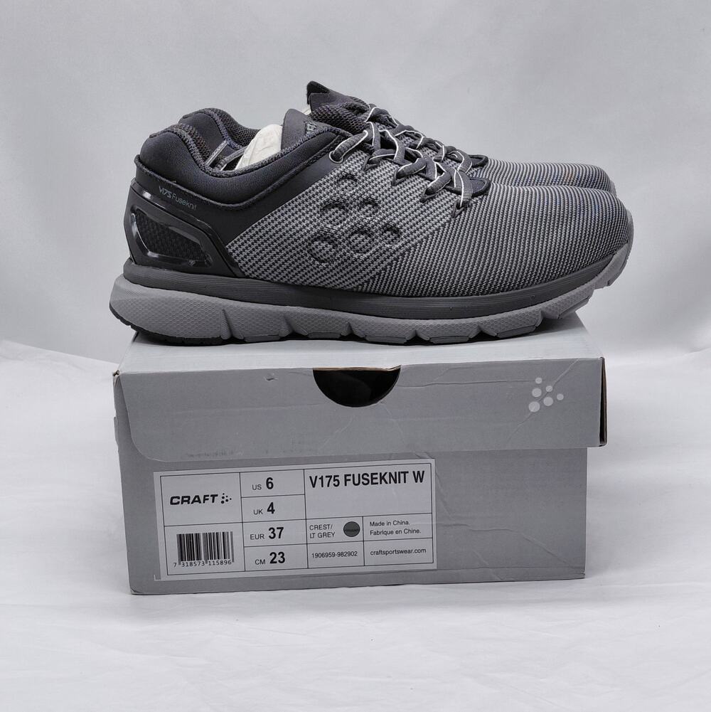 Craft V175 Fuseknit W Running Shoes Sneakers Women’s 6 Gray Vibram Megagrip